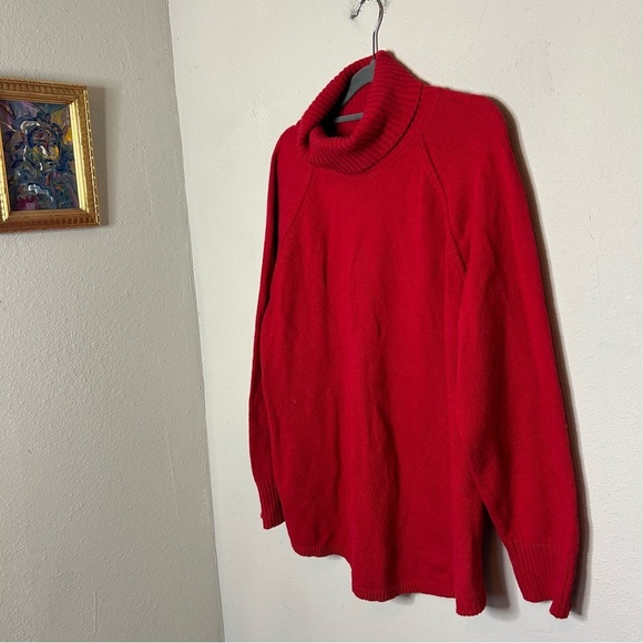 J. Jill Red Cowl Neck Sweater Size 1x - Picture 2 of 6